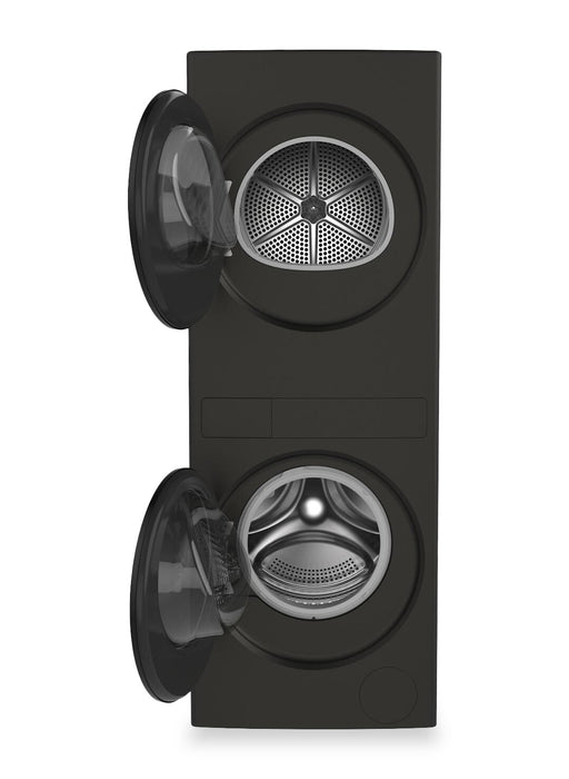 Laveuse de 3,2 pi3 et sécheuse électrique de 4,3 pi3 de Whirlpool - noires - YWFH5424SJ