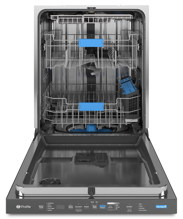 Lave-vaisselle intelligent Profile de 42 dBA et de 24 po avec commandes sur le dessus et système UltraFresh - PDP755SYVFS