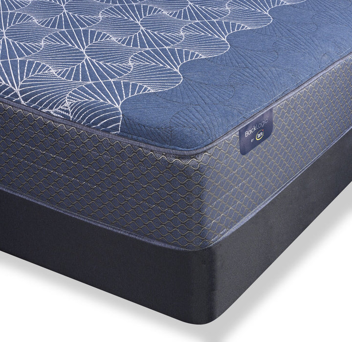 Ensemble matelas très ferme à plateau-coussin lisse Back Logic 5.0 de Serta pour lit simple