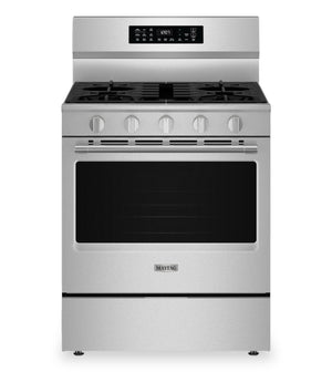 Cuisinière à gaz Maytag de 5 pi³ et de 30 po avec friture à air sans préchauffage - acier inoxydable résistant aux traces de doigts - MFGS7030SZ