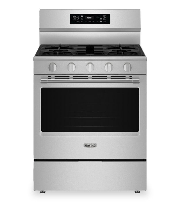 Cuisinière à gaz Maytag de 5 pi³ et de 30 po avec friture à air sans préchauffage - acier inoxydable résistant aux traces de doigts - MFGS7030SZ