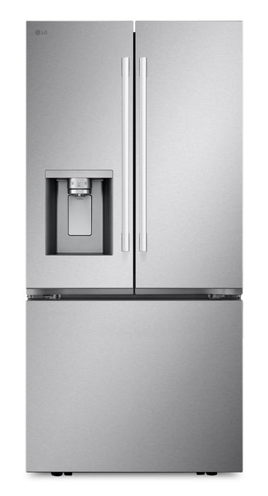 Réfrigérateur LG de 33 po et de 25 pi³ de profondeur standard à portes françaises - acier inoxydable - LF25H6330S