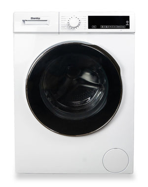 Laveuse à chargement frontal compacte et superposable Danby de 2,2 pi³ et de 24 po avec vapeur - blanche - DWM022D3WDB