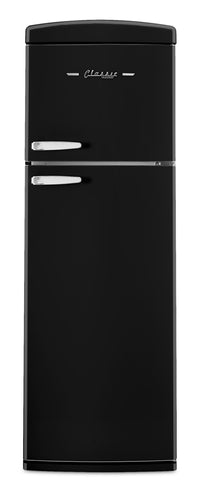  Réfrigérateur Classic Rétro d’Unique de 24 po et de 11 pi3 à congélateur supérieur - noir minuit - UNQ-310L B TM