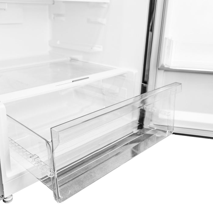 Réfrigérateur Danby de format appartement de 14,2 pi3 et de 27,56 po à congélateur supérieur - acier inoxydable - DFF142E1SSDB 
