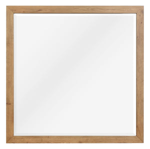 Miroir de commode de chambre à coucher Henri - brun