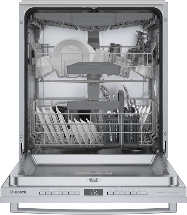 Lave-vaisselle intelligent Bosch série 800 avec commandes sur le dessus, CrystalDry et 3e panier - SGX78C55UC