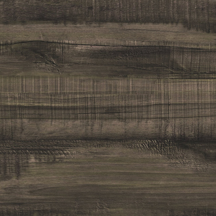 Ensemble lit matelot Riley 5 pièces avec tête de lit bibliothèque, commode et miroir, gris - format lit simple