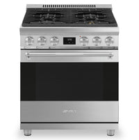 Cuisinière professionnelle à gaz Smeg de 4,6 pi3 - SPR30UGGX