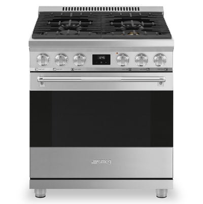 Smeg 4.6 Cu. Ft. Professional Gas Range - SPR30UGGX|Cuisinière professionnelle à gaz Smeg de 4,6 pi3 - SPR30UGGX