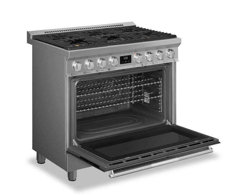 Cuisinière professionnelle à gaz Smeg de 4,6 pi3 - SPR36UGMX