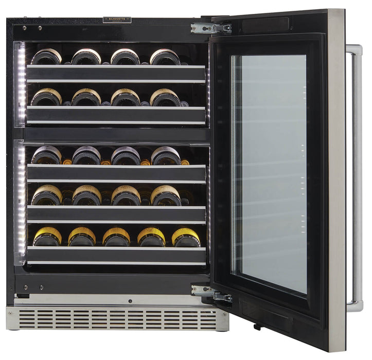 Refroidisseur à vin Reserve de Silhouette de 5 pi3 et de 23,9 po à 1 porte - noir - SRVWC050R