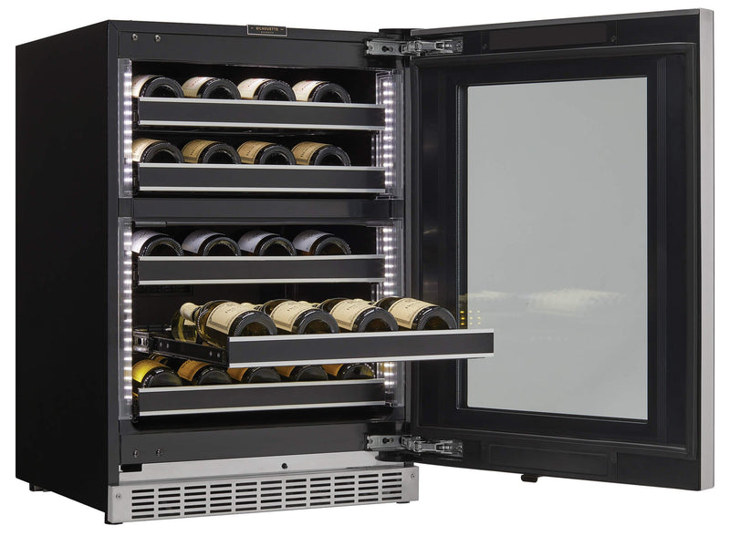 Refroidisseur à vin Reserve de Silhouette de 5 pi3 et de 23,9 po à 1 porte - noir - SRVWC050R