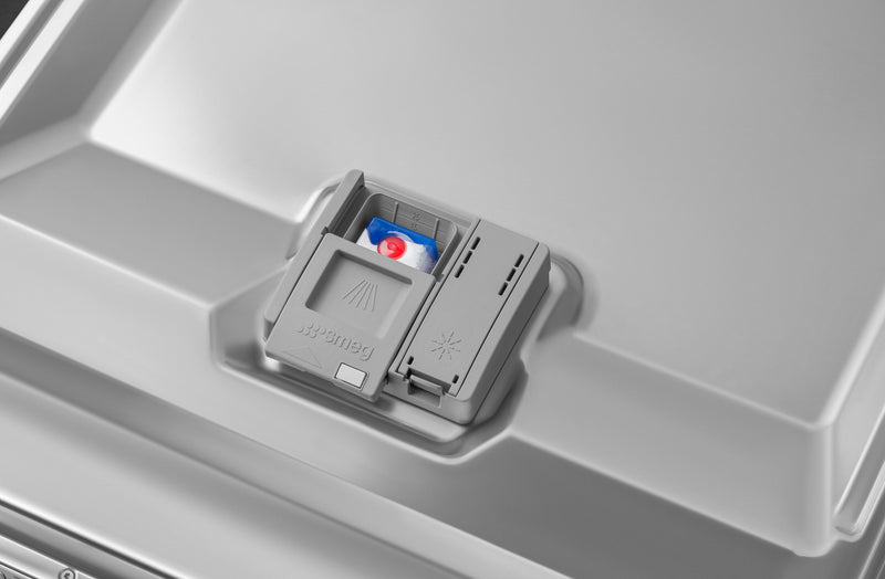 Lave-vaisselle Smeg rétro avec commandes sur le dessus - STU2FABWH2