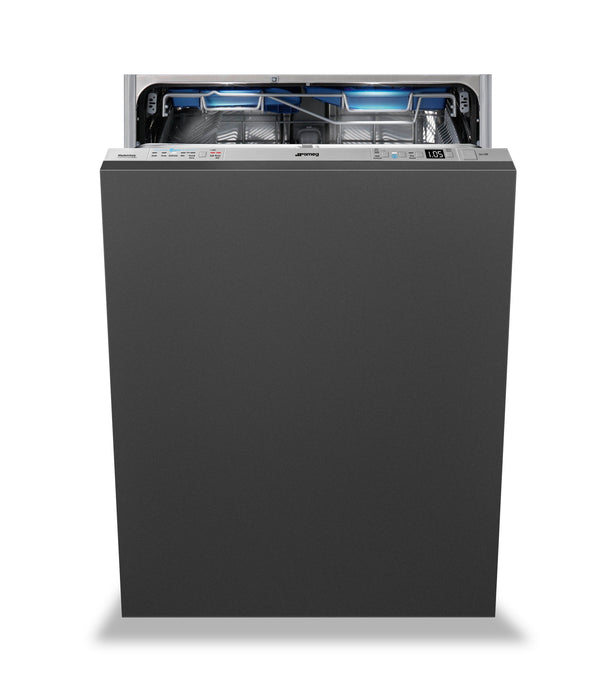 Lave-vaisselle Smeg à panneau personnalisable avec commandes sur le dessus - STU8633