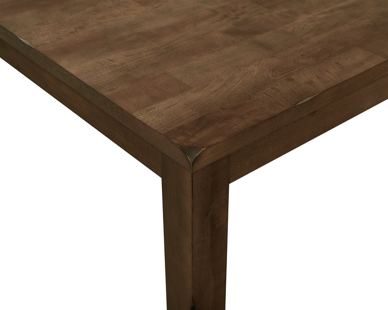 Ensemble de salle à manger Talia 5 pièces avec table, rallonge de 60 po à 78 po (L) et 4 chaises - gris-brun