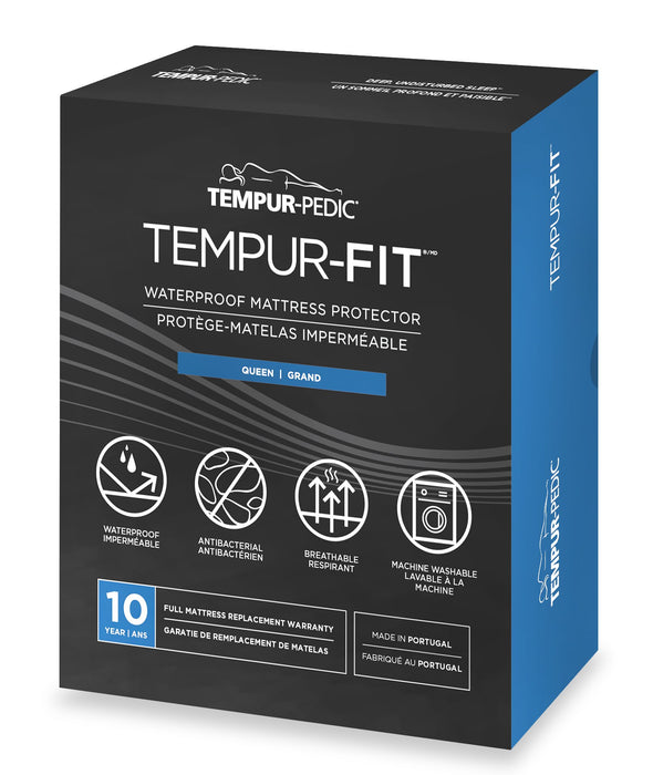 Protège-matelas imperméable TEMPUR-FitMC de Tempur-Pedic pour grand lit