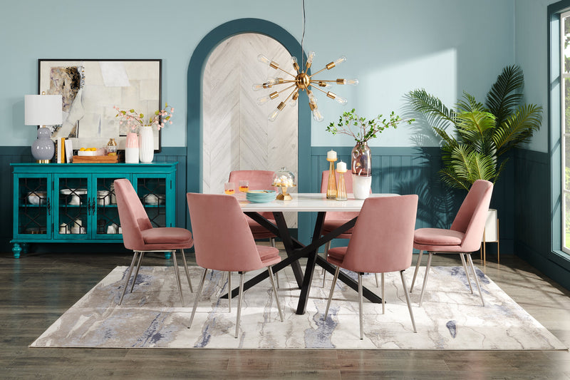 Lampe de table Giada de Kort & Co. de 26,75 po en céramique, grise et dorée