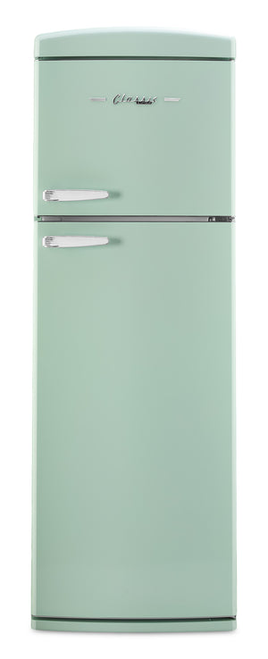 Réfrigérateur Classic Rétro d’Unique de 24 po et de 11 pi3 à congélateur supérieur - vert menthe estival - UNQ-310L LG TM