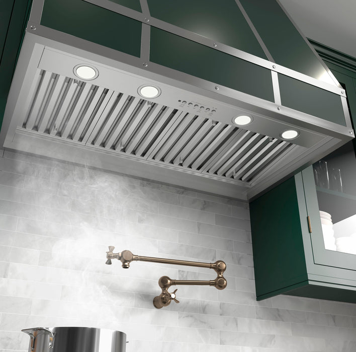 Module de hotte encastrable personnalisable intelligent GE de 48 po - acier inoxydable - UVC9480SLSS