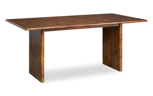 Table de salle à manger Vale de 72 po (l) en bois - brune