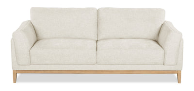 Valley 83.5" Fabric Sofa with Rubberwood Base and Legs - Sand | Sofa Valley de 83,5 po en tissu avec base et pattes en hévéa - sable