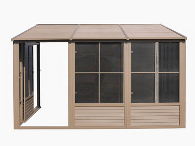 Gazebo Penguin Florence - Wall Mounted Solarium 8x12 Metal Roof|Gazebo Penguin Florence - Solarium mural 8x12 Toit d'acier