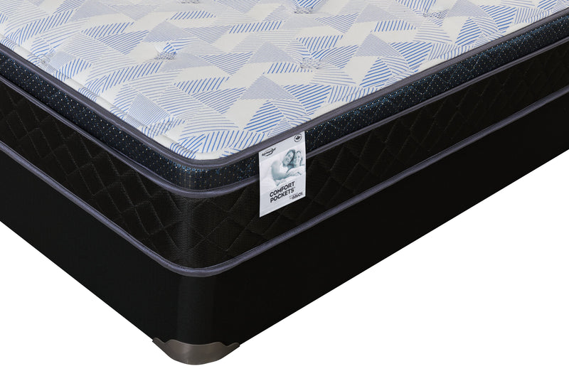 Ensemble matelas à Euro-plateau à profil bas Venice de Springwall pour grand lit