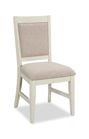 Chaise de salle à manger Vida en tissu de polyester - sable