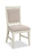 ["Chaise de salle à manger Vida en tissu de polyester - sable"]