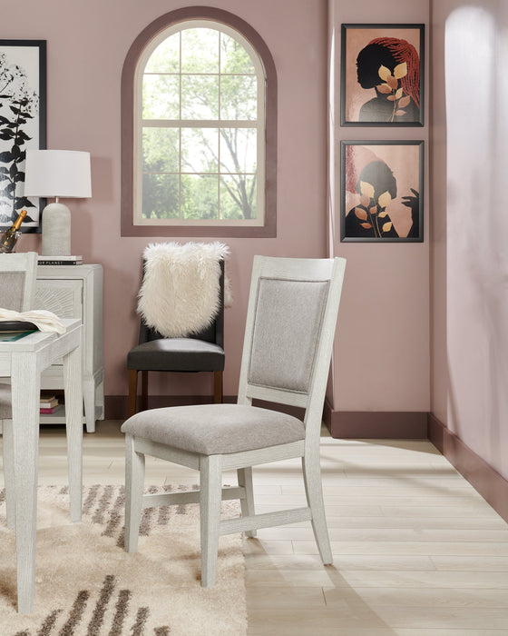 Chaise de salle à manger Vida en tissu de polyester - sable