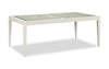Table de salle à manger Vida de 78 po (L) avec incrustations en verre - sable