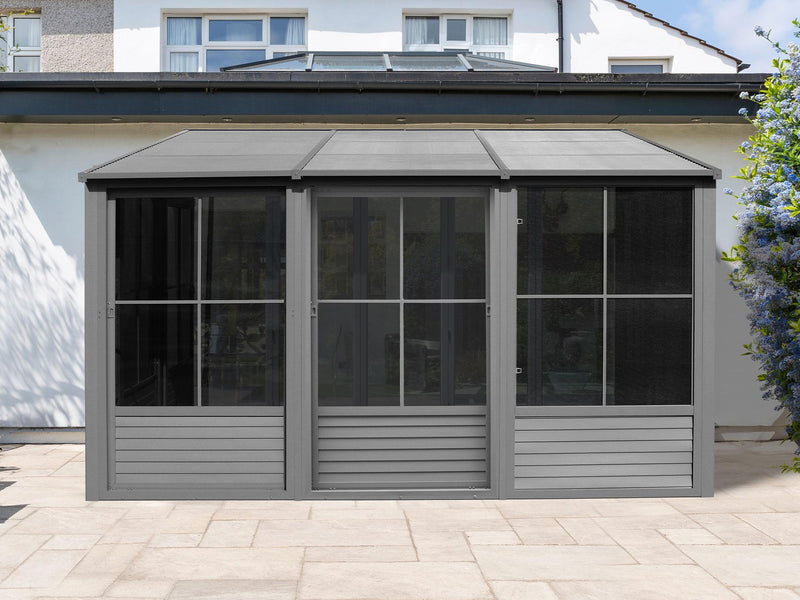 Gazebo Penguin Florence - Solarium mural 10x12 Toit d'acier