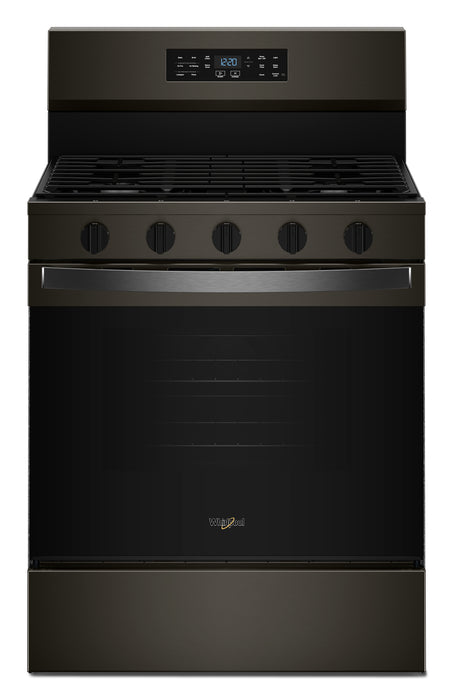 Cuisinière à gaz Whirlpool de 5,0 pi3 avec cuisson à air – noir sur acier inoxydable - WFGS5730SV