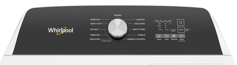 Laveuse à chargement par le haut de 5,2 pi3 avec robinet intégré et sécheuse à gaz de 7 pi3 de Whirlpool