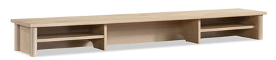 Whitaker Point 59.06" Commercial Grade Reception Hutch with Cubbyholes - Natural Maple|Crédence de réception Whitaker Point de 59,06 po de qualité commerciale avec compartiments ouverts - érable naturel