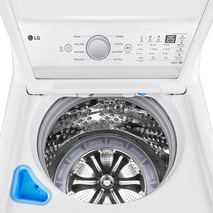 Laveuse haute efficacité LG à chargement par le haut de 5,8 pi³ - blanche - WT7150CW