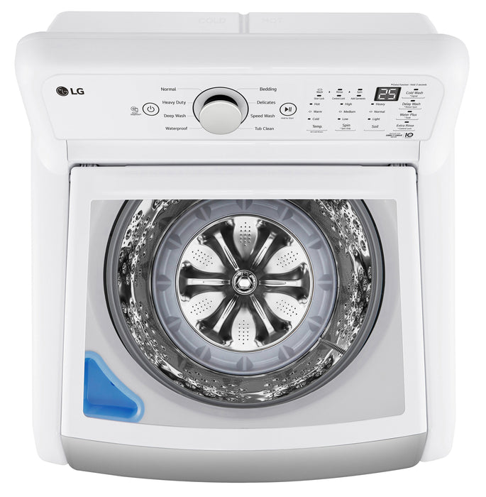 Laveuse haute efficacité LG à chargement par le haut de 5,8 pi³ - blanche - WT7150CW