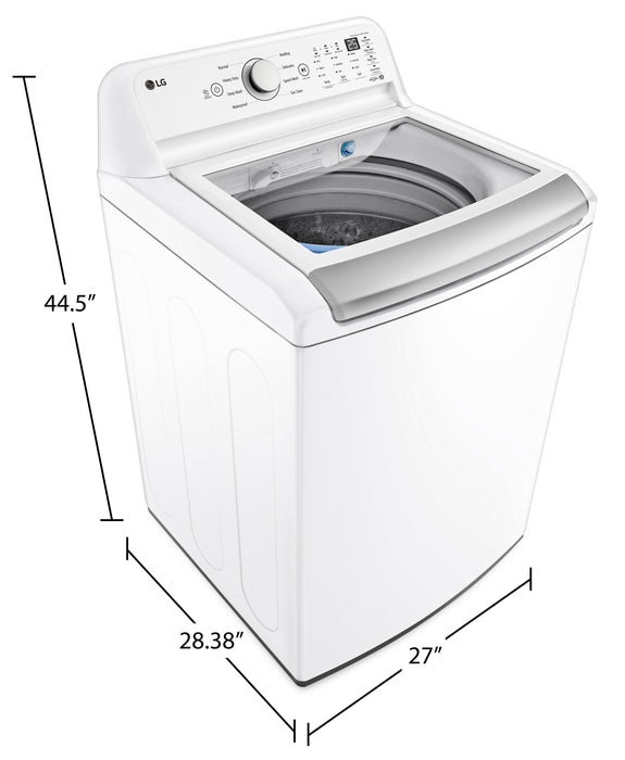 Laveuse haute efficacité LG à chargement par le haut de 5,8 pi³ - blanche - WT7150CW