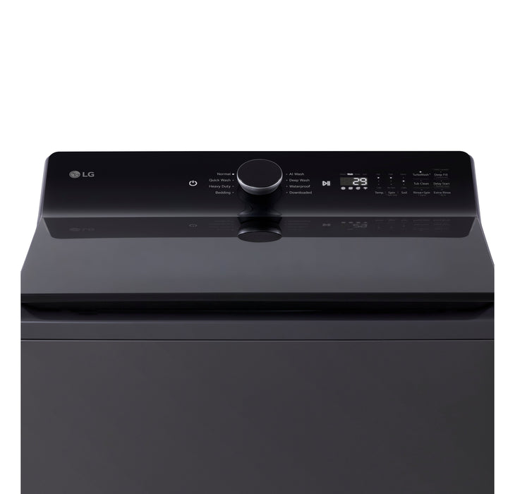 Laveuse à chargement par le haut LG 6,1 pi³ avec EasyUnload et sécheuse électrique LG 7,3 pi³ avec EasyLoad - noires