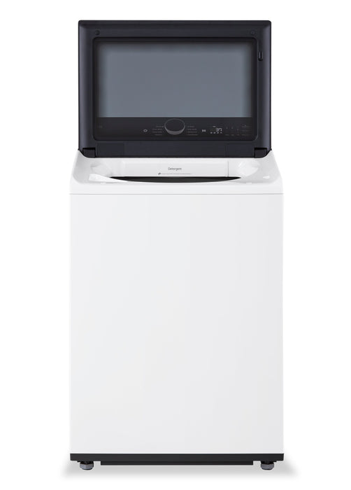 Laveuse à chargement par le haut LG 6,1 pi³ avec EasyUnload et sécheuse électrique LG 7,3 pi³ avec EasyLoad - blanches