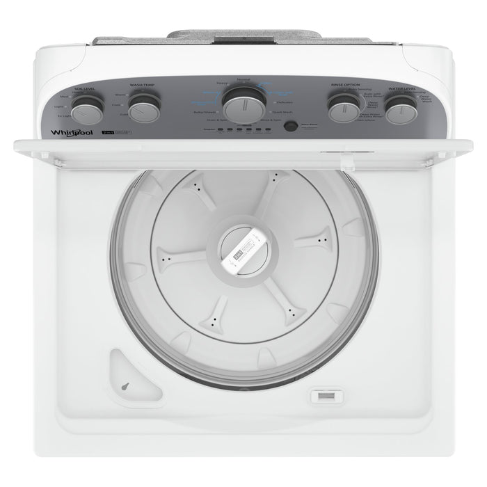 Laveuse Whirlpool à chargement par le haut de 4,4 pi3 avec agitateur amovible et sécheuse électrique de 7 pi3