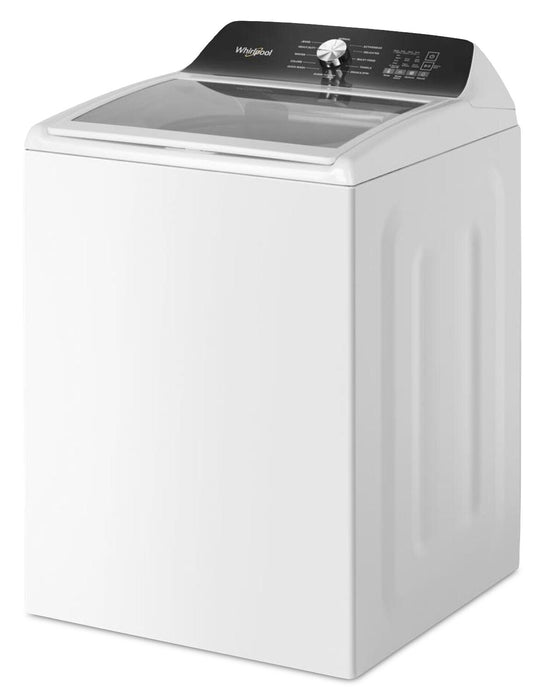 Laveuse à chargement par le haut de 5,2 pi3 avec robinet intégré et sécheuse à gaz de 7 pi3 de Whirlpool
