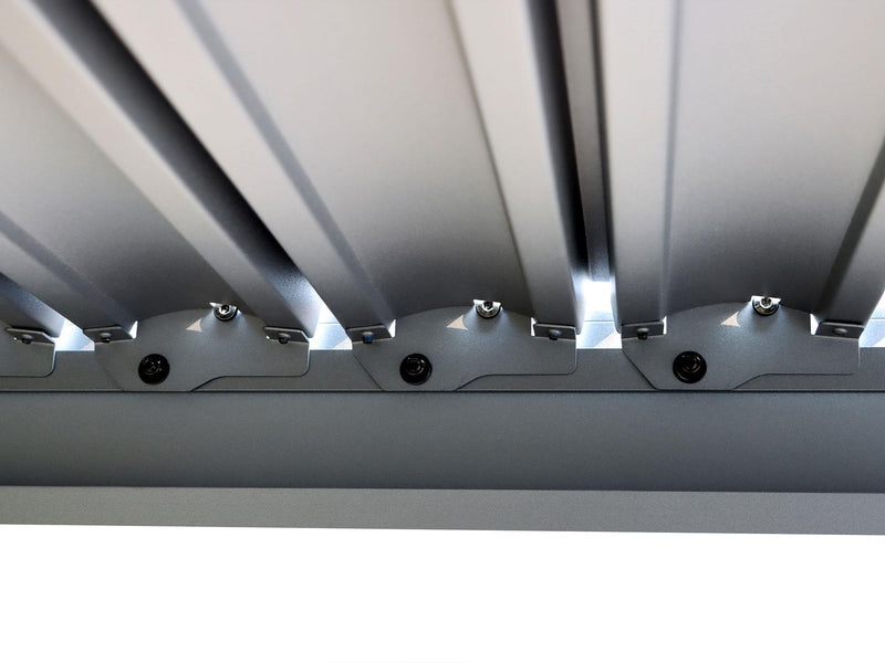 Gazebo Penguin pergola Vikos 10x13 en aluminium et persiennes en acier galvanisées