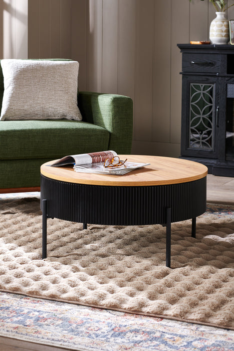 Meuble pour téléviseur Zenith de 64 po avec foyer électrique et rangement, pour téléviseurs jusqu’à 70 po - noir