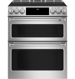 Cuisinière intelligente à induction Café de 7 pi³ avec convection européenne véritable et grilles autonettoyantes - acier inoxydable - CCHS950P2MS1