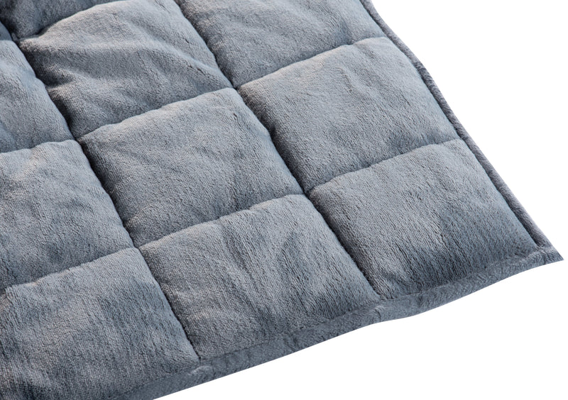 Jeté lesté en sherpa - gris