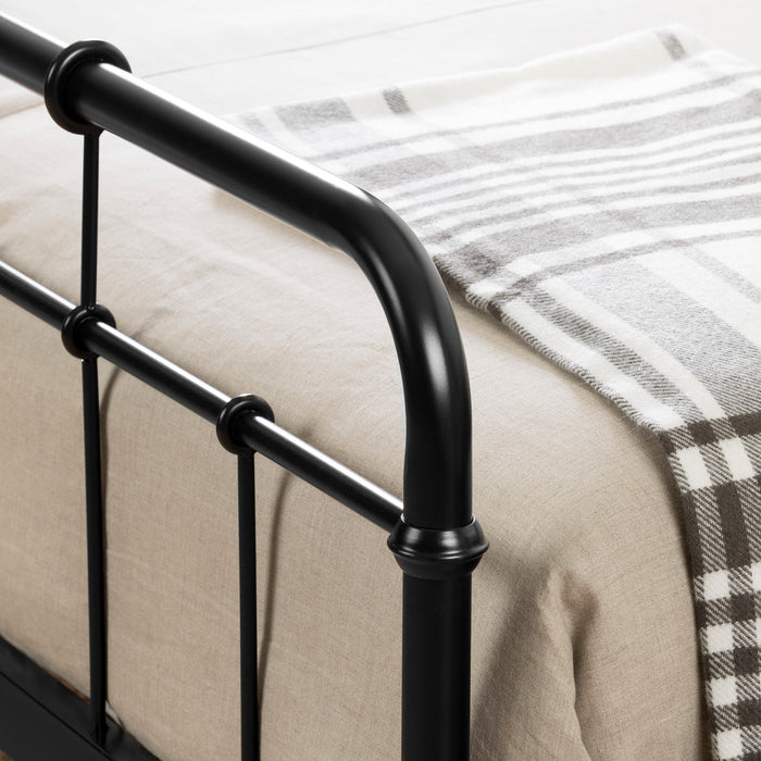 Versa Lit plateforme complet en métal Grand - Noir solide
