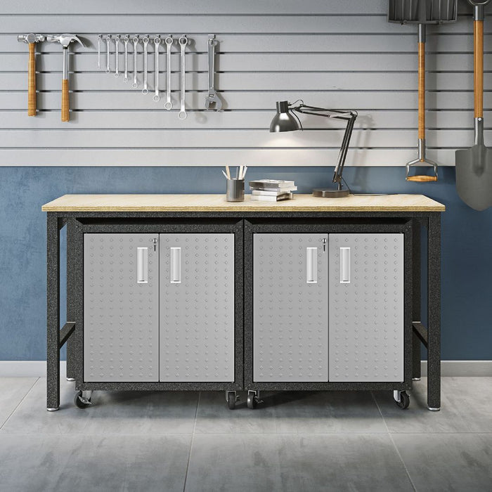 Table de travail et armoire mobile Fortress 1.0 pour le garage