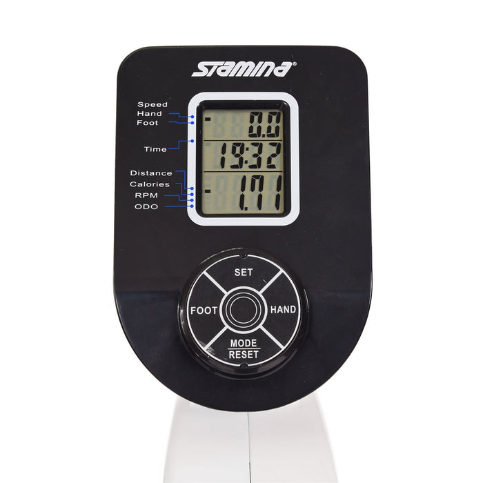 Vélo d’exercice couché avec entraînement du haut du corps de Stamina